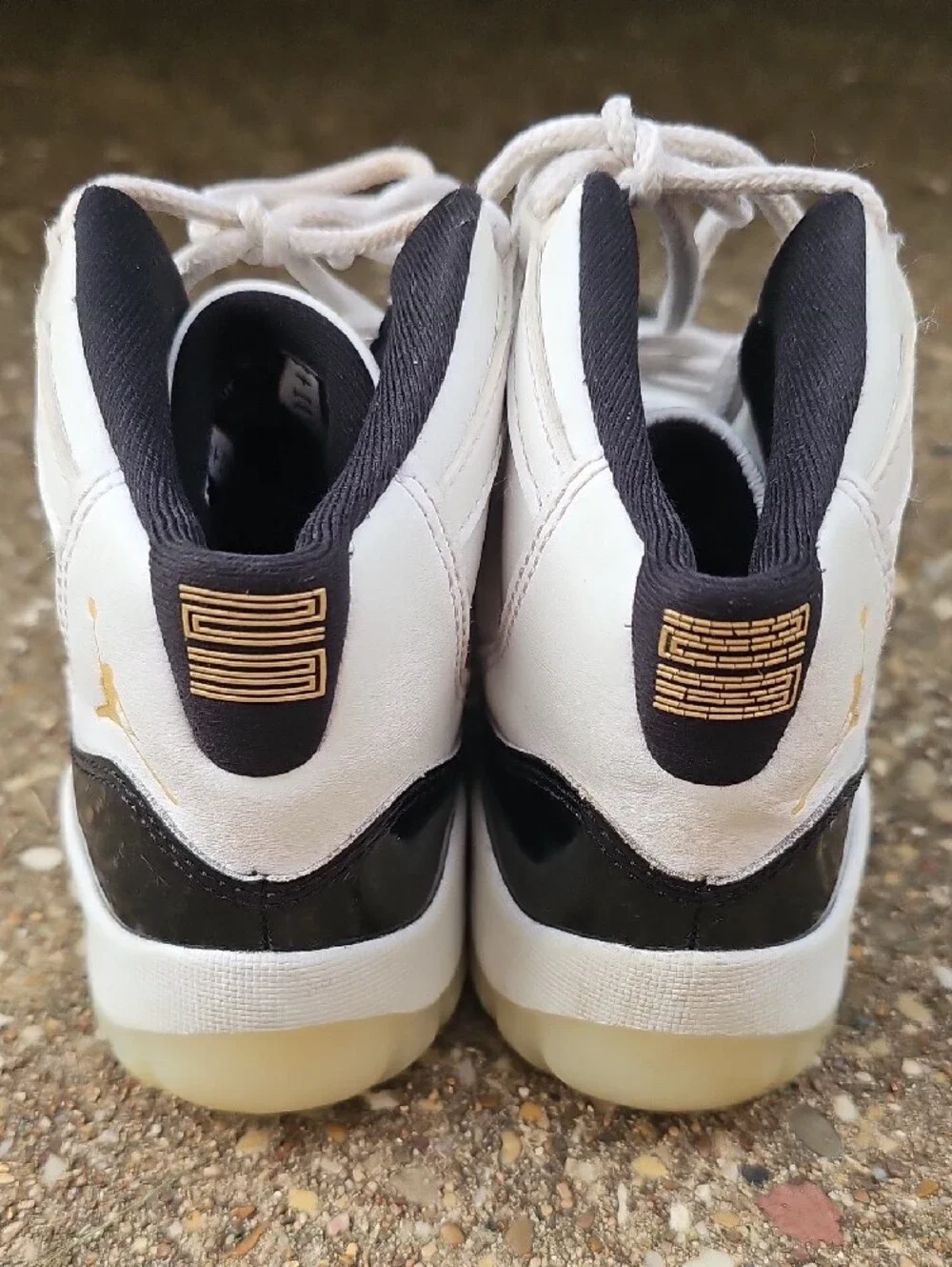 Jordan 11 Retro Gratitude Defining Moments White Black Gold Jumpman Youth 1